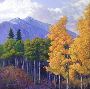 Colorado Aspens - Paintings by John Lautermilch