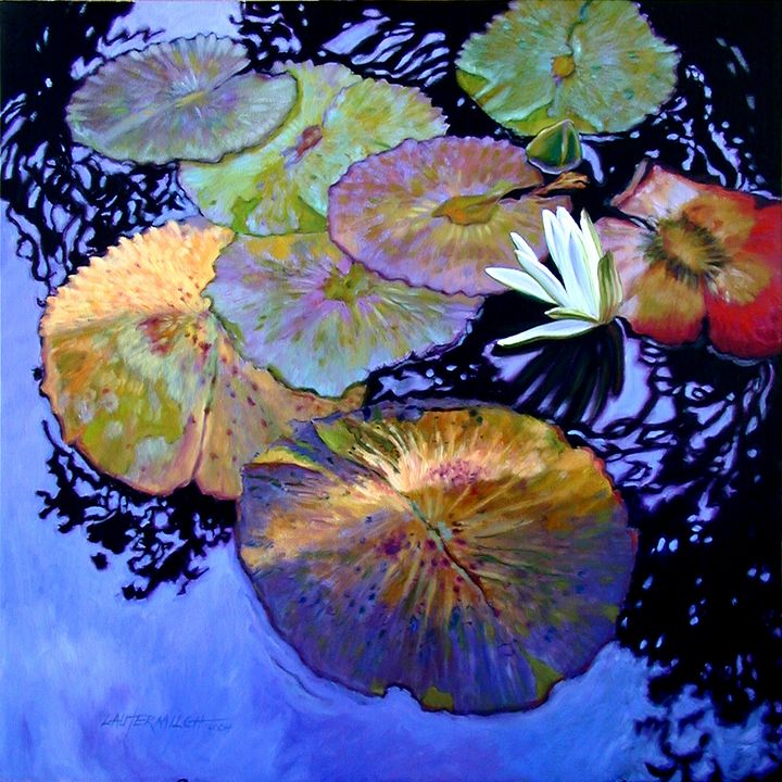 Lily Pad Palettes - Paintings by John Lautermilch