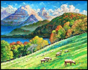 In God's Green Pastures - Paintings by John Lautermilch