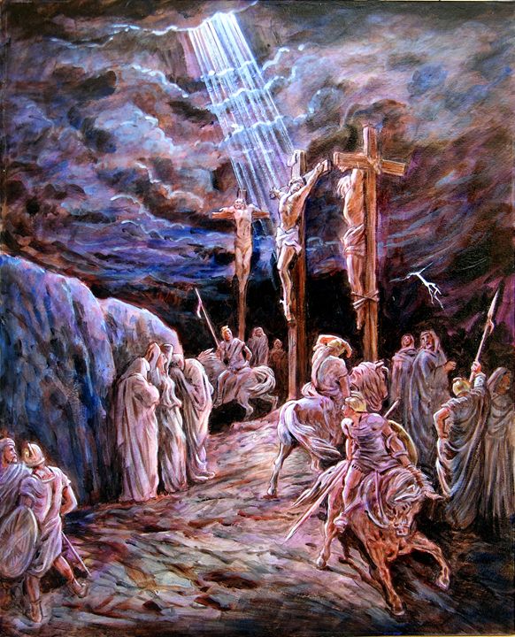 The Crucifixion - Paintings by John Lautermilch
