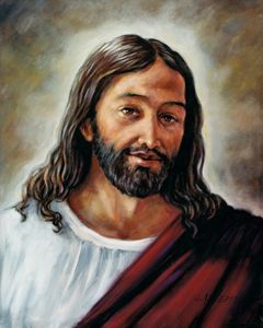Portrait of Jesus - Paintings by John Lautermilch