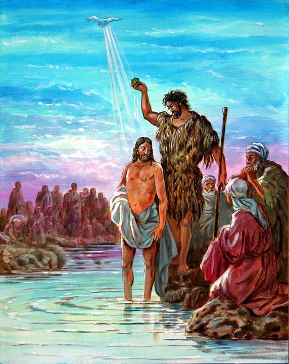 The Baptism of Jesus - Paintings by John Lautermilch