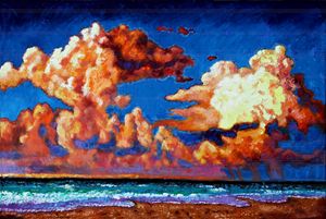 Storm Clouds Over Florida - Paintings by John Lautermilch
