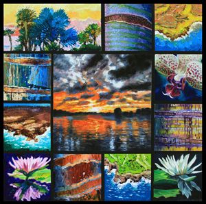 Dreaming of a Tropical Paradise - Paintings by John Lautermilch