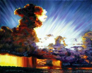 Sunrise After the Storm - Paintings by John Lautermilch