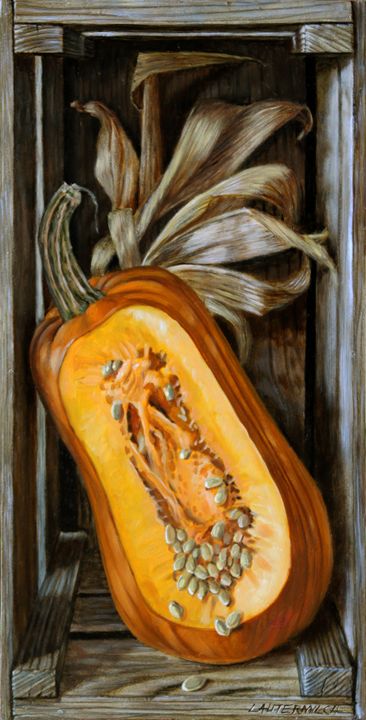 Fall Pumpkin - Paintings by John Lautermilch