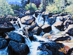 Somewhere in the Rocky Mountains - Paintings by John Lautermilch