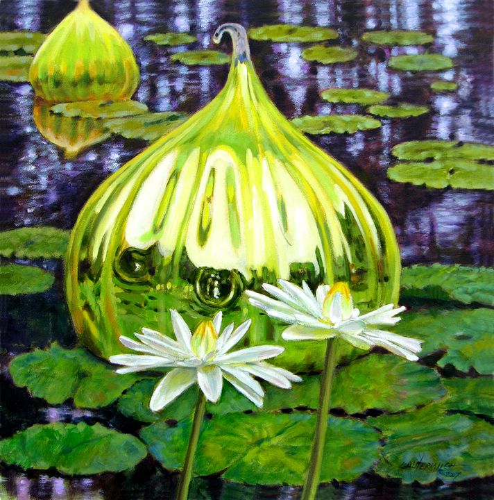 Glass Among the Lilies - Paintings by John Lautermilch