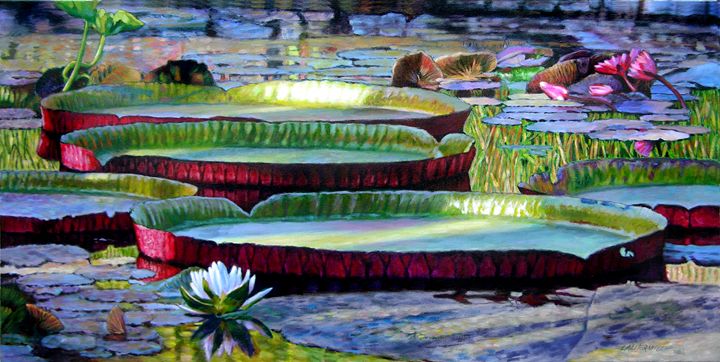 Morning Highlights #2 - Paintings by John Lautermilch