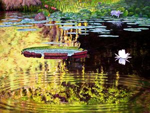 Ripples on Quiet Pond - Paintings by John Lautermilch