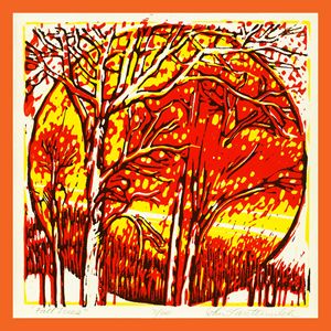 Fall Sunset - Paintings by John Lautermilch
