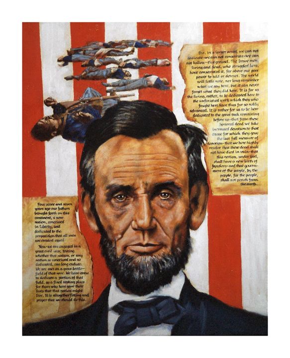 Lincoln - Paintings by John Lautermilch