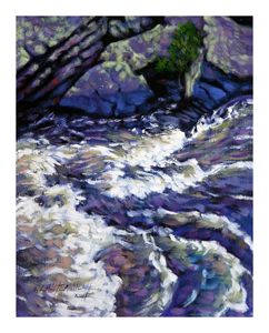 Rushing Waters 41-2004 - Paintings by John Lautermilch
