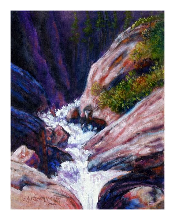 Rushing Waters 42-2004 - Paintings by John Lautermilch