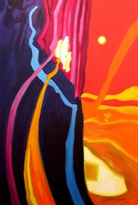 Abstract 47-2004 - Paintings by John Lautermilch