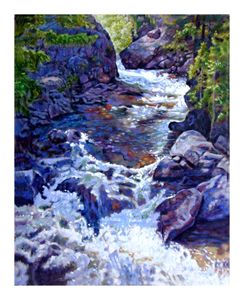 Rushing Waters 49-2004 - Paintings by John Lautermilch