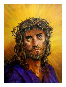 Christ with Thorn Crown - Paintings by John Lautermilch