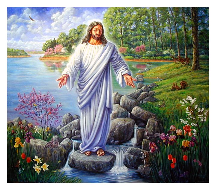 Jesus in the Ozarks - Paintings by John Lautermilch