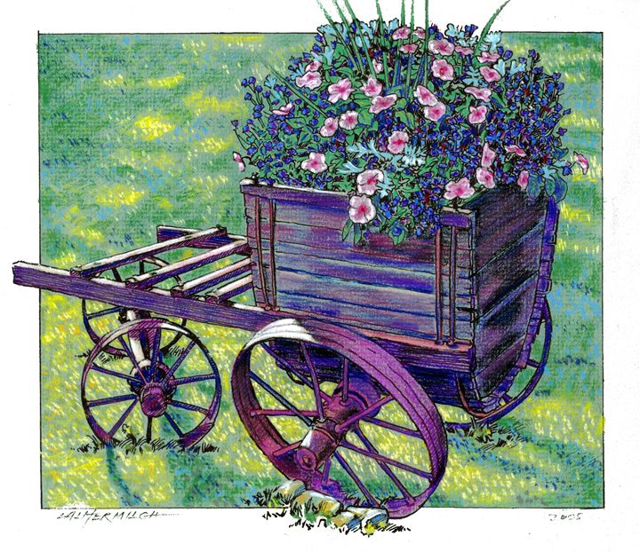 Country Wagon - Paintings by John Lautermilch