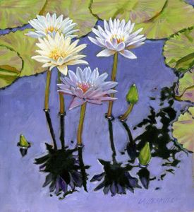 Pastel Petals - Paintings by John Lautermilch