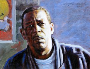 Man in Morning Sunlight - Paintings by John Lautermilch