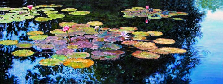 Peace Among the Lilies - Paintings by John Lautermilch