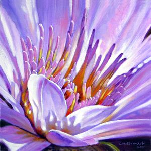 Royal Purple and Gold 119-2005 - Paintings by John Lautermilch