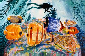 Ocean Life 125-2005 - Paintings by John Lautermilch