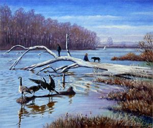 Creve Coeur in March - Paintings by John Lautermilch