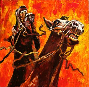 War Horses 21-2008 - Paintings by John Lautermilch