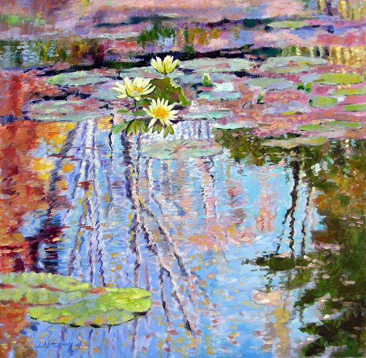 Fall Reflections 57-2008 - Paintings by John Lautermilch