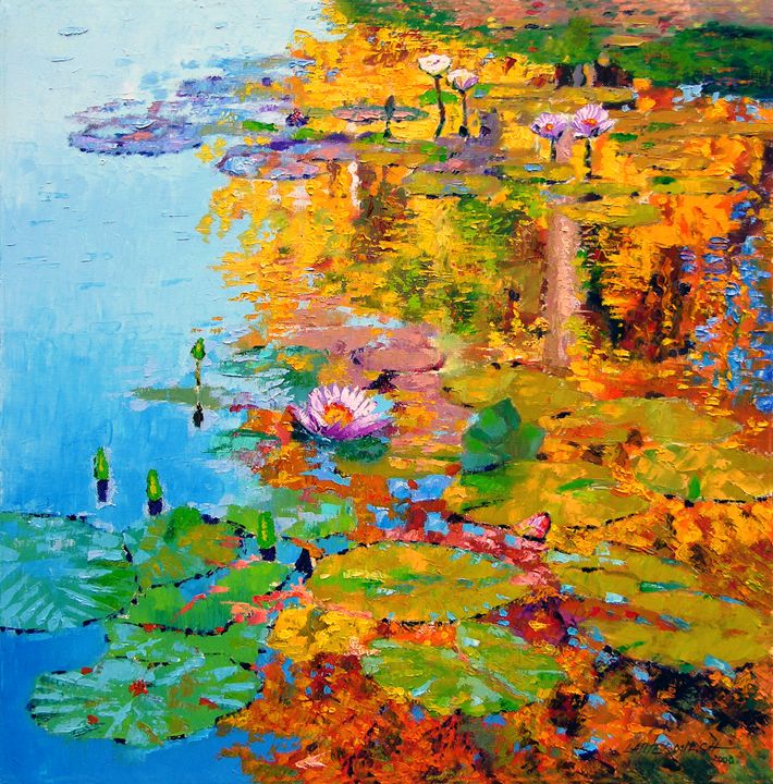 Aglow with Fall - Paintings by John Lautermilch