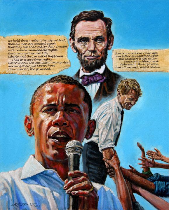 Obama's Heritage - Paintings by John Lautermilch