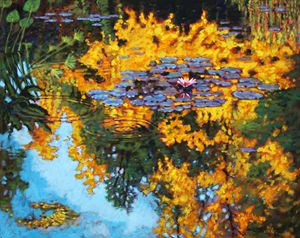 Gold Reflections - Paintings by John Lautermilch