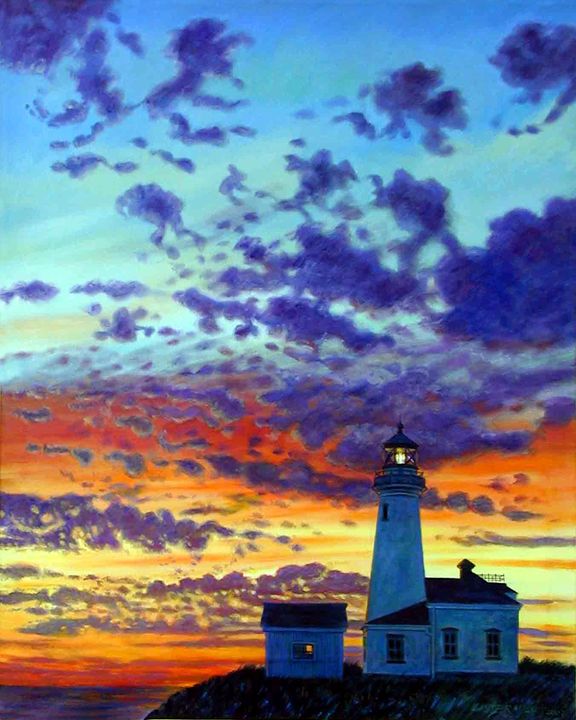 Peace at the Lighthouse - Paintings by John Lautermilch