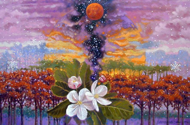 Blooming Universe 28-2003 - Paintings by John Lautermilch