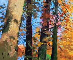 Fall in the Woods 57-2013 - Paintings by John Lautermilch