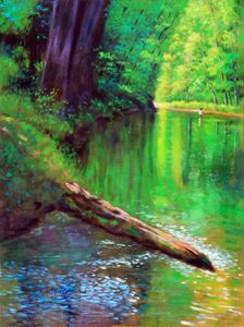 Quiet Stream 37-1994 - Paintings by John Lautermilch