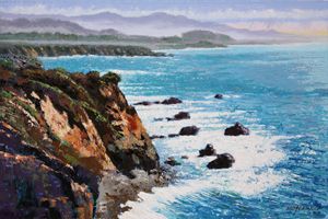 California Coastline 10-2014 - Paintings by John Lautermilch