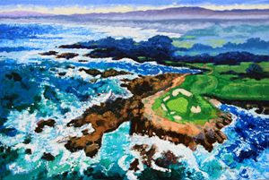 Impressions of Pebble Beach - Paintings by John Lautermilch