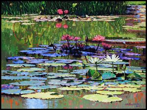 The Peace of the Lily Pond - Paintings by John Lautermilch