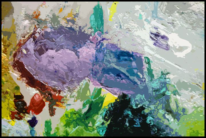 Palette Abstration #4 - Paintings by John Lautermilch