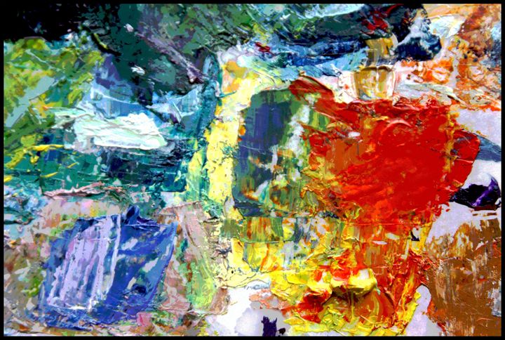 Palette Abstraction #5 - Paintings by John Lautermilch