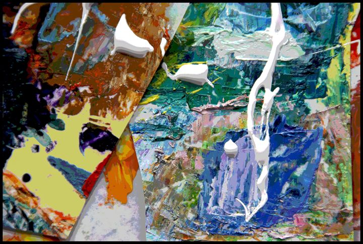 Palette Abstraction #8 - Paintings by John Lautermilch