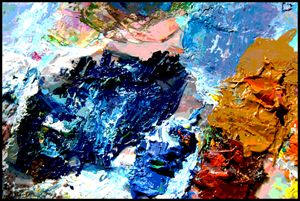 Palette Abstraction #15 - Paintings by John Lautermilch