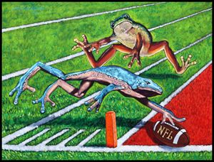 National Frog League - Paintings by John Lautermilch