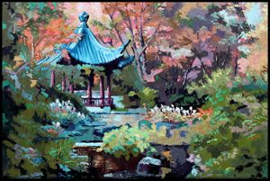 Friendship Garden - Paintings by John Lautermilch