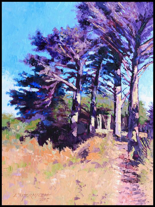 Trees Along The Trail - Paintings by John Lautermilch