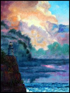 Steps To The Lighthouse - Paintings by John Lautermilch