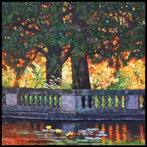 Golden Fall Light - Paintings by John Lautermilch
